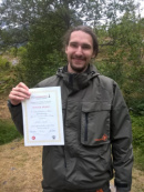 Nikita Sobolev received the prize for the best poster report from the Norwegian Chemical Society at the IX Conference on Spectrochemistry in Plasma